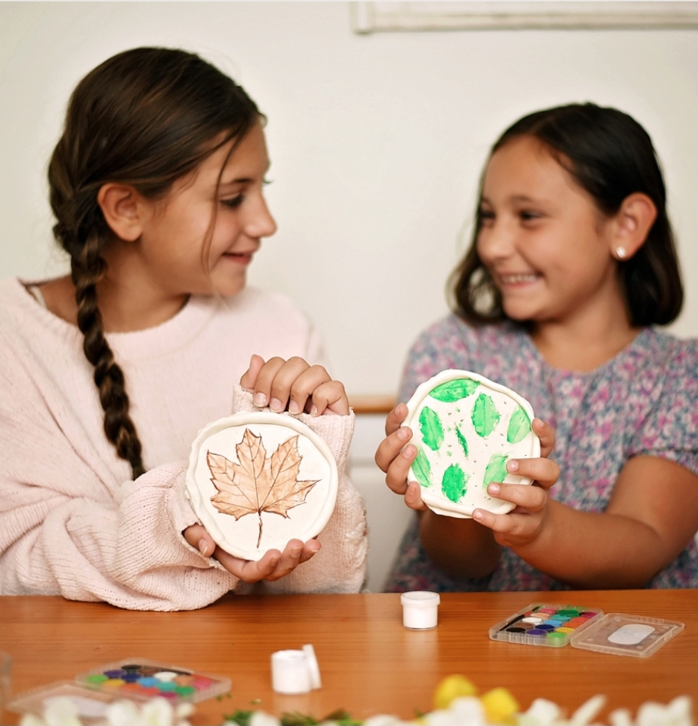 Past project: Clay Trinket Dish made by children using our craft kits