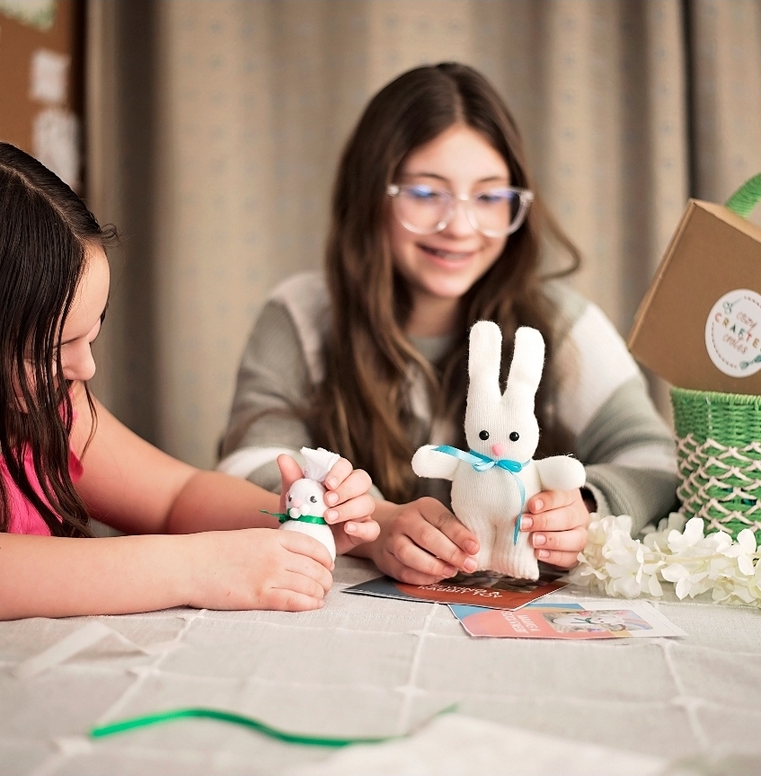 Past project: Rabbit Stuffed Toy made by children using our craft kits