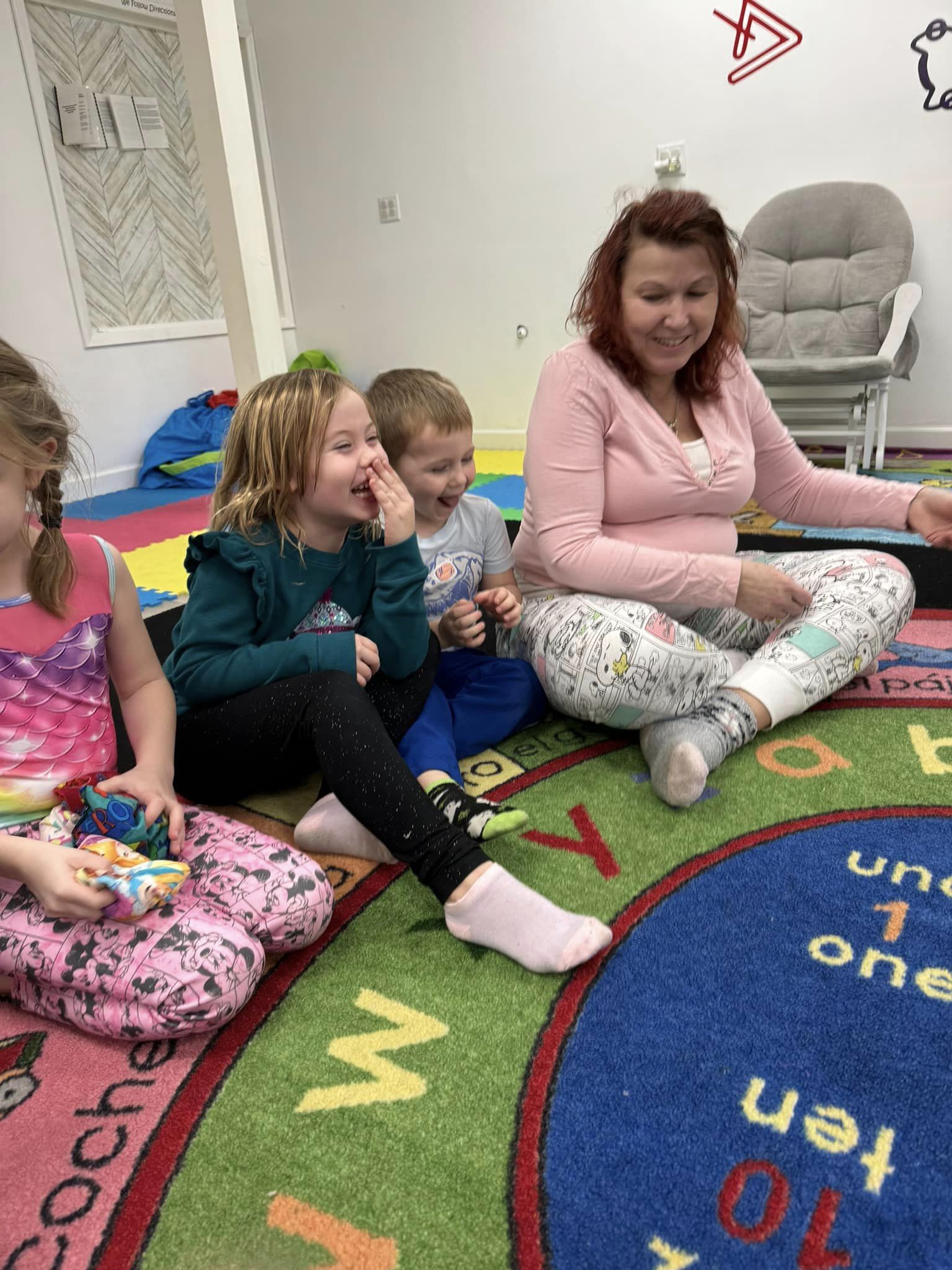 Children enjoying music class