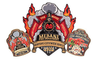 Mebane Fire Department coin and patch