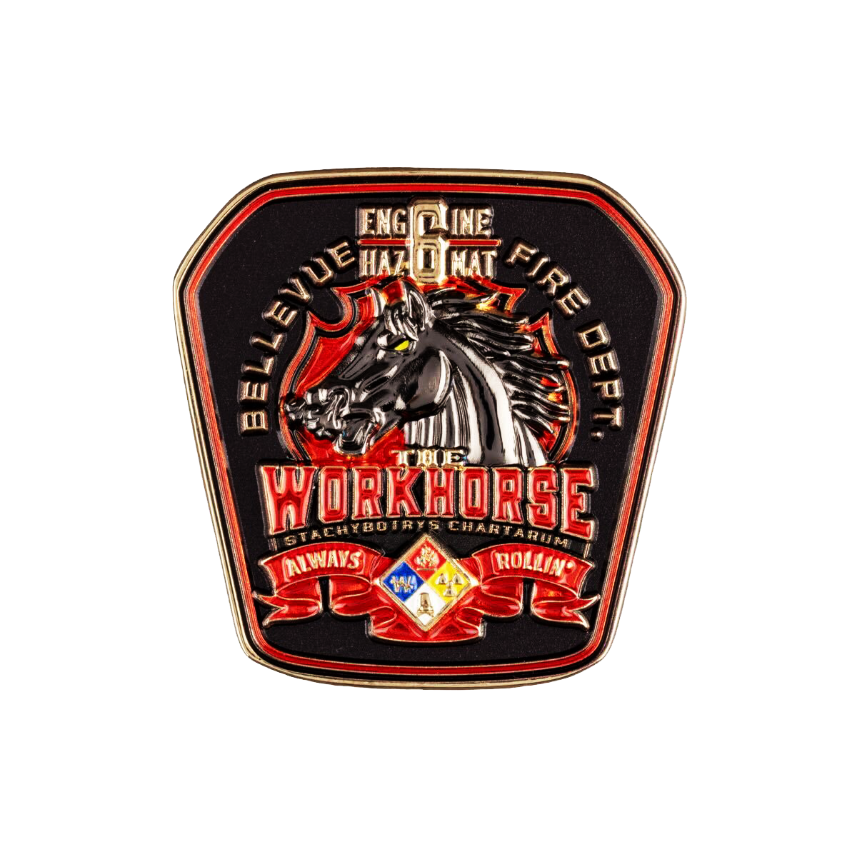 Bellevue Fire Station 6 coin and patch