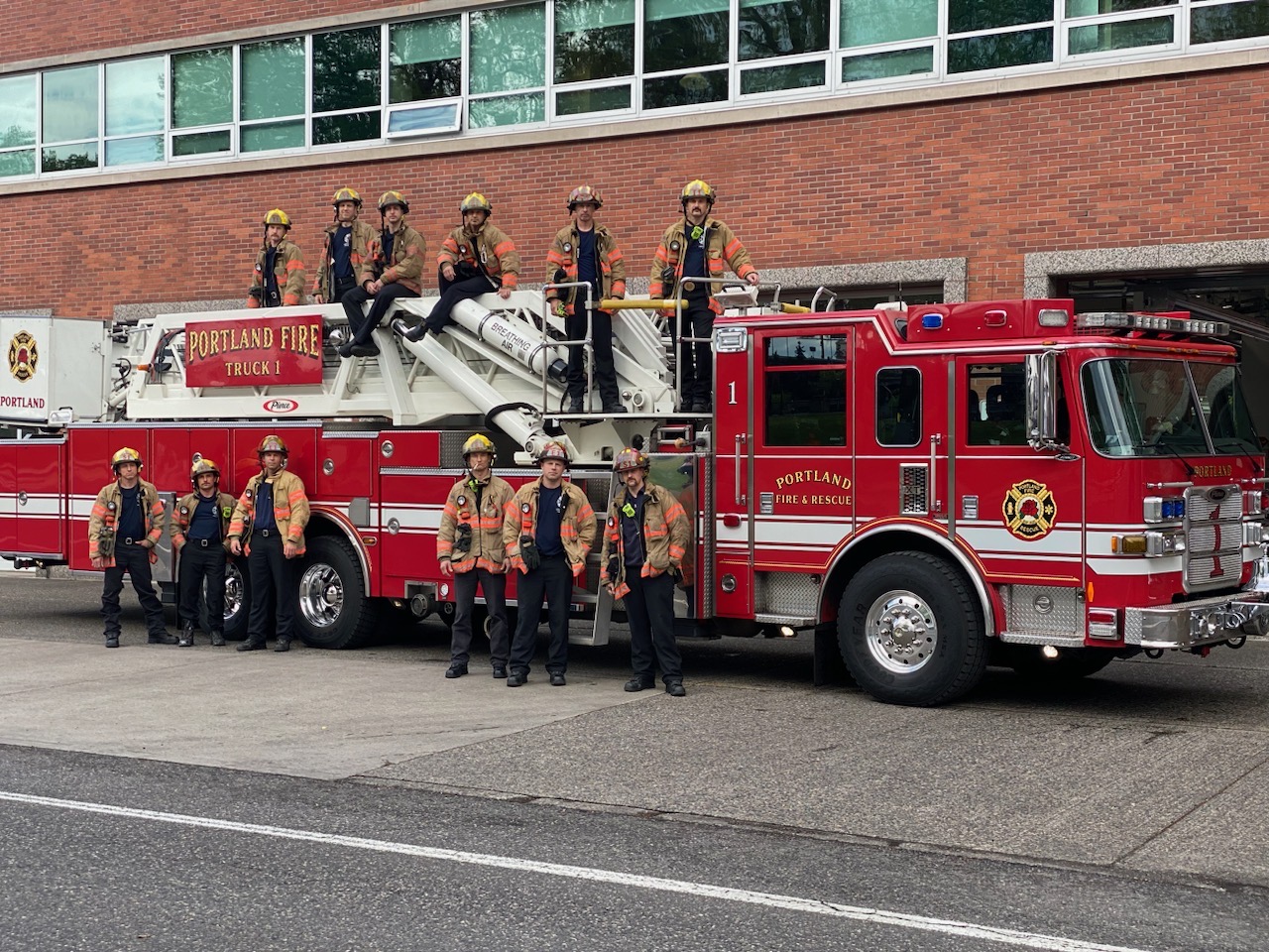 Portland Fire & Rescue Station 1 coin and patch