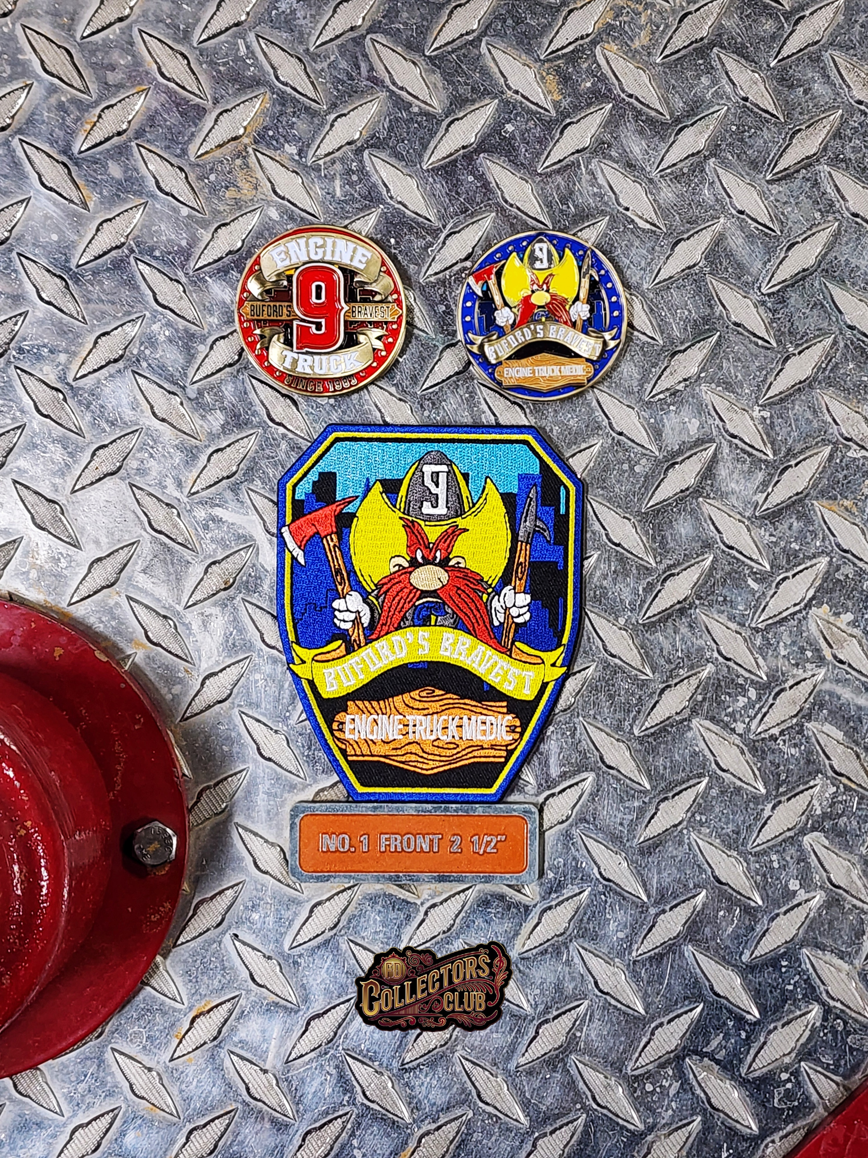 Buford Fire Station 9 coin and patch