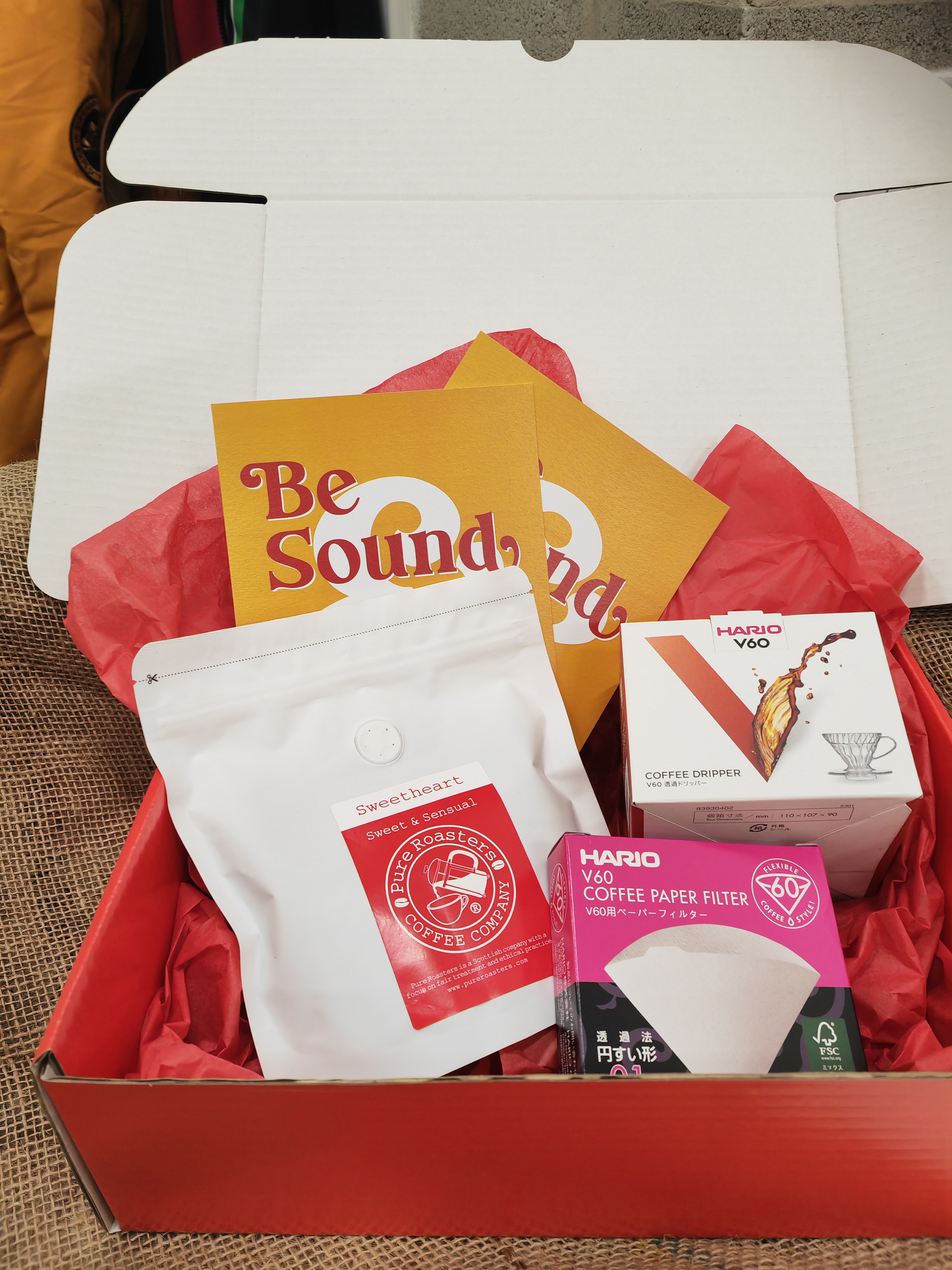 Fresh roasted coffee beans