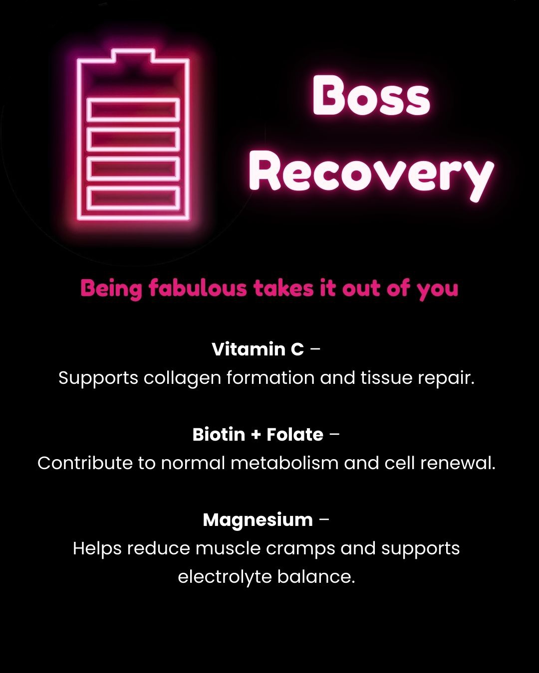Recovery benefit