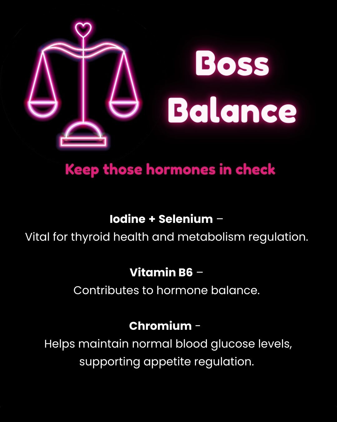 Balance benefit