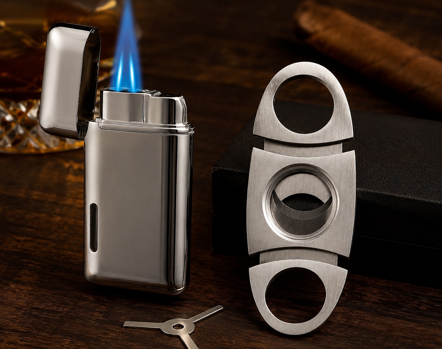 Cigar Cutter & Lighter Kit