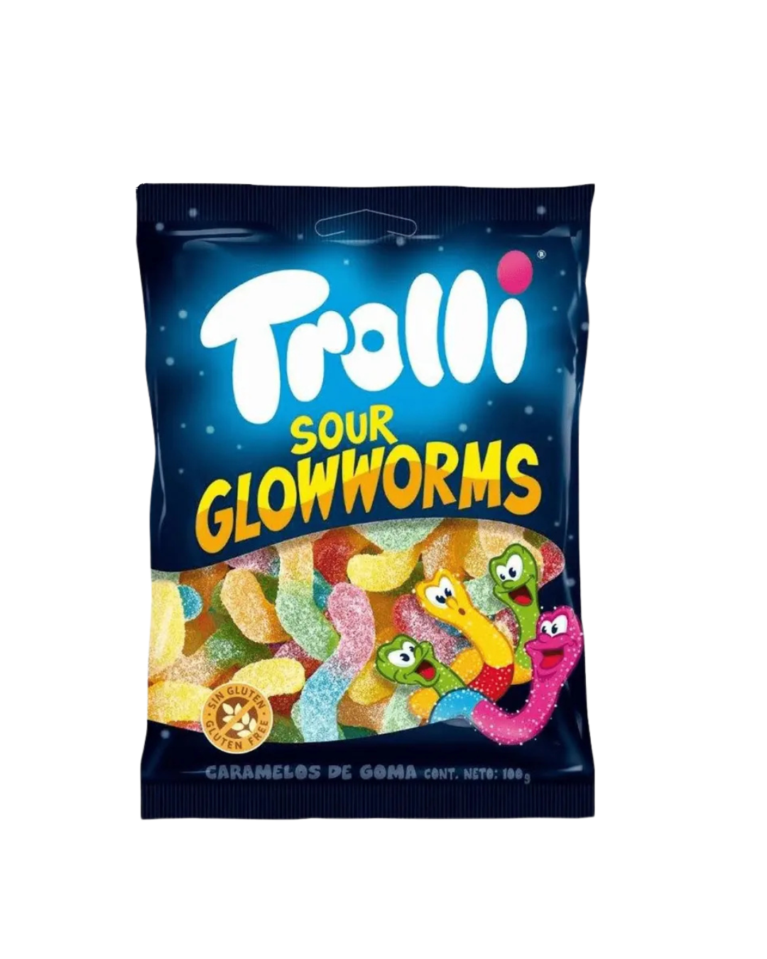 TROLLI SOUR GLOWWORMS 100g (GERMANY)