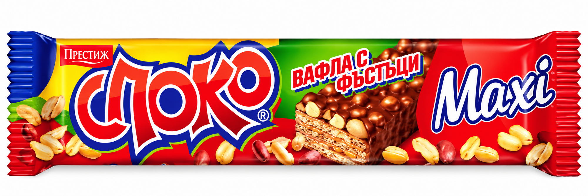 Prestige Spoko Maxi Peanut Wafer 49g (Bulgaria)