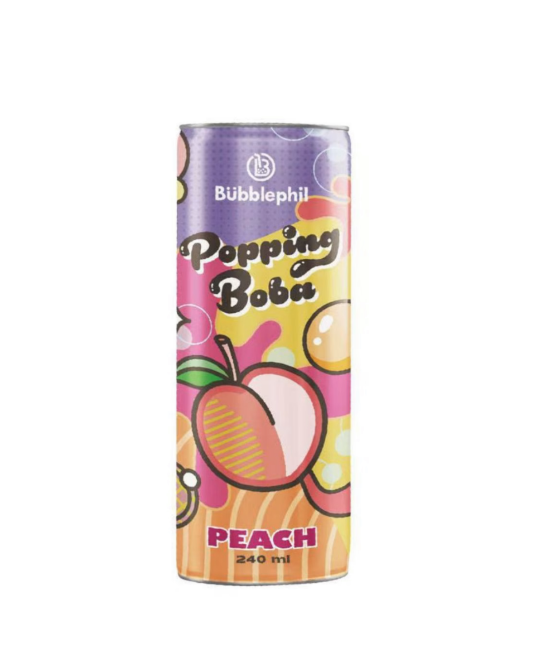 Bubblephil Popping Boba Peach 240ml (Taiwan)