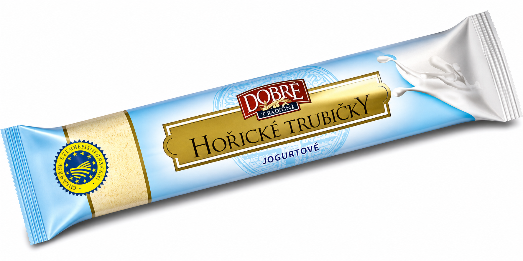Pravé Hořické Yoghurt Tube Wafers 38g (Czech Republic)