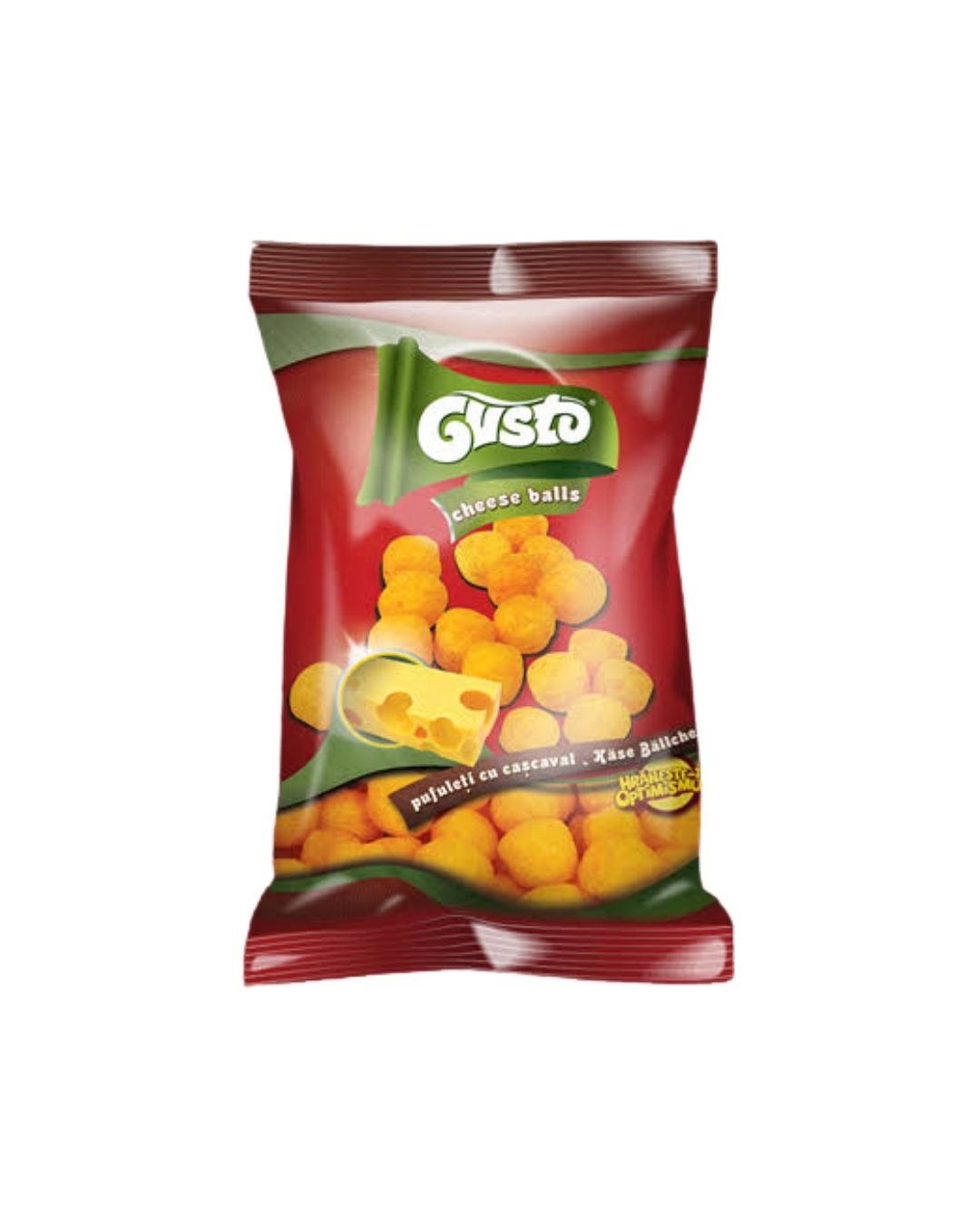 GUSTO BALLS WITH CHEESE FLAVOUR 35g (ROMANIA)
