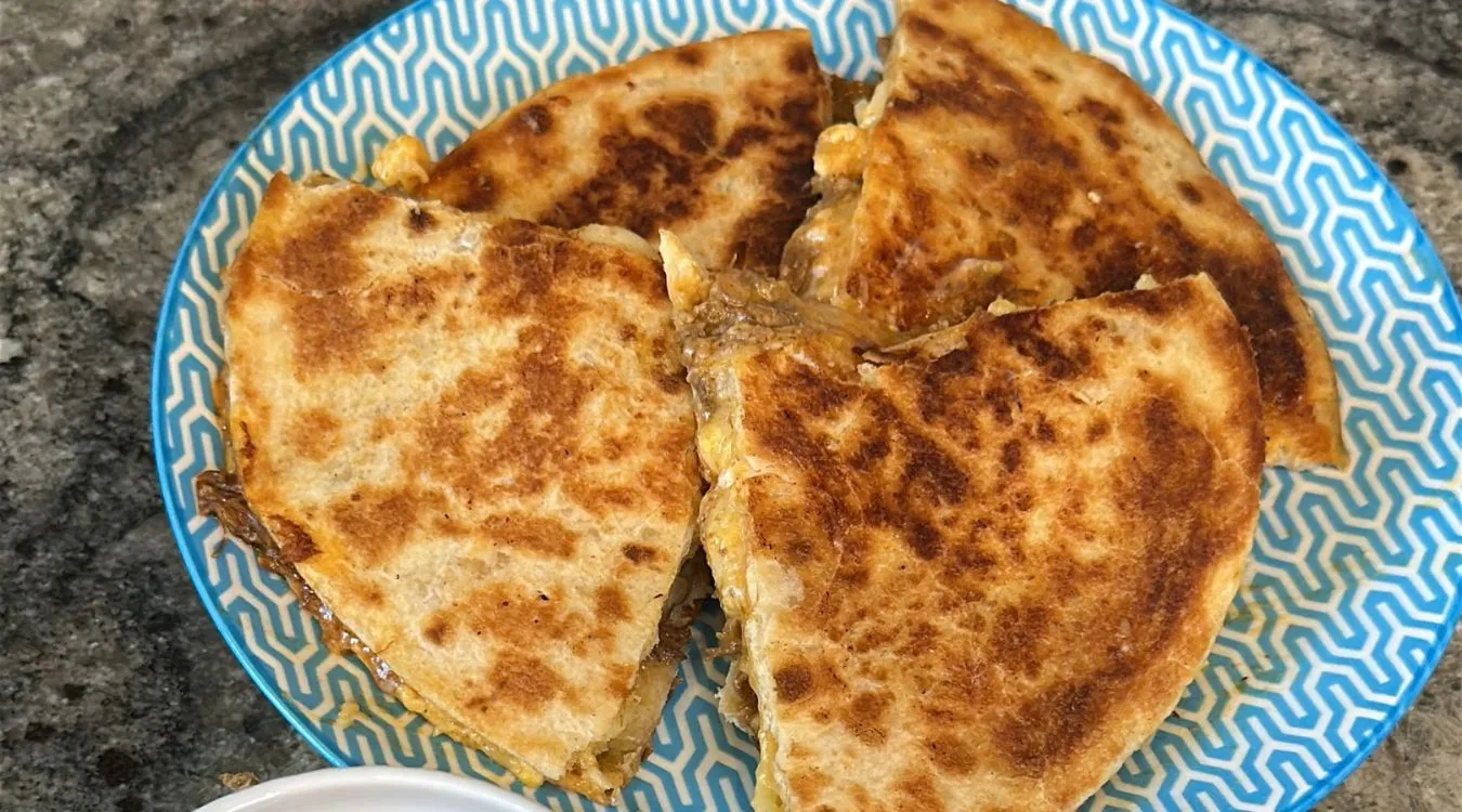 Birria Mac and Cheese Quesadilla