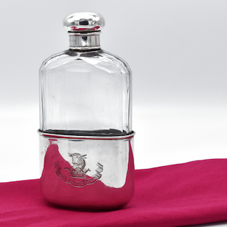 Silver Hip Flask 1894