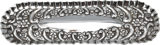 Antique Silver Pen Tray