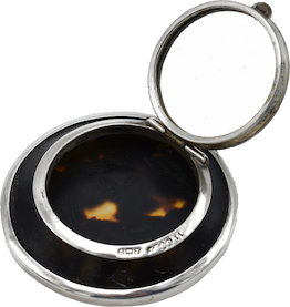 Silver Tort Compact 1922