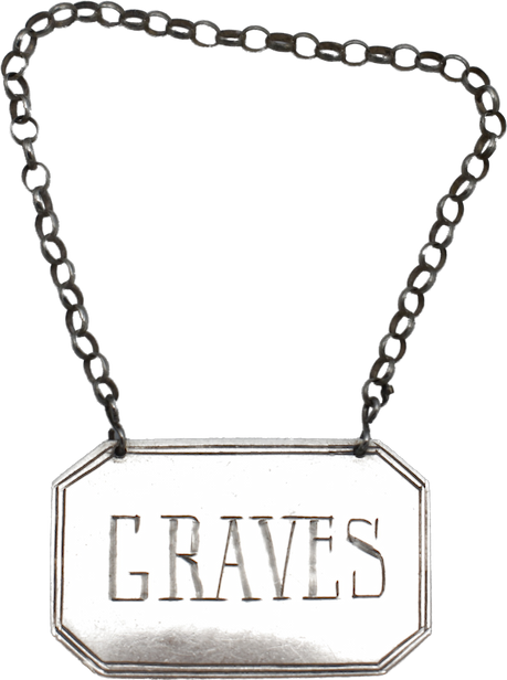 Silver Graves Bottle Label 1937