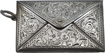Silver Stamp Envelope Case