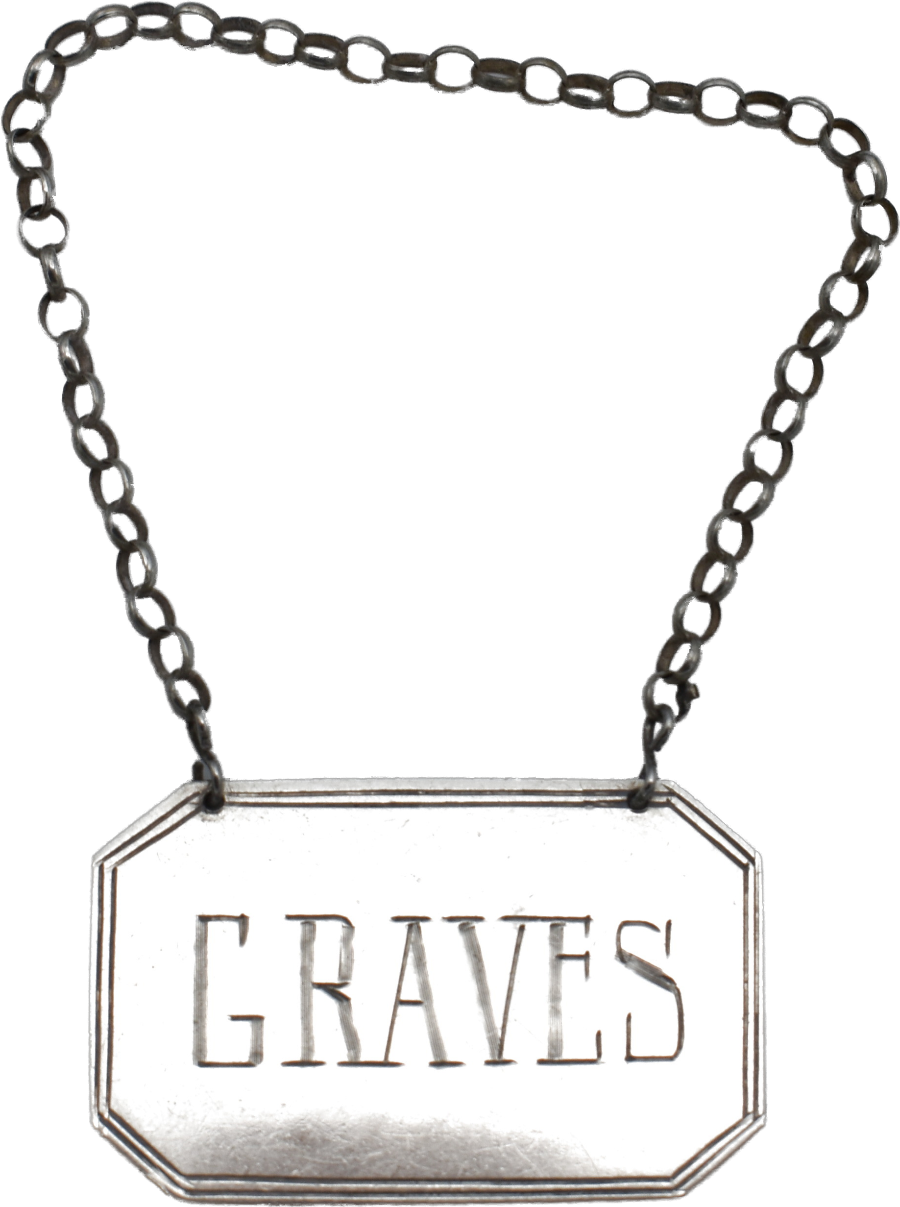 Silver Graves Bottle Label 1937