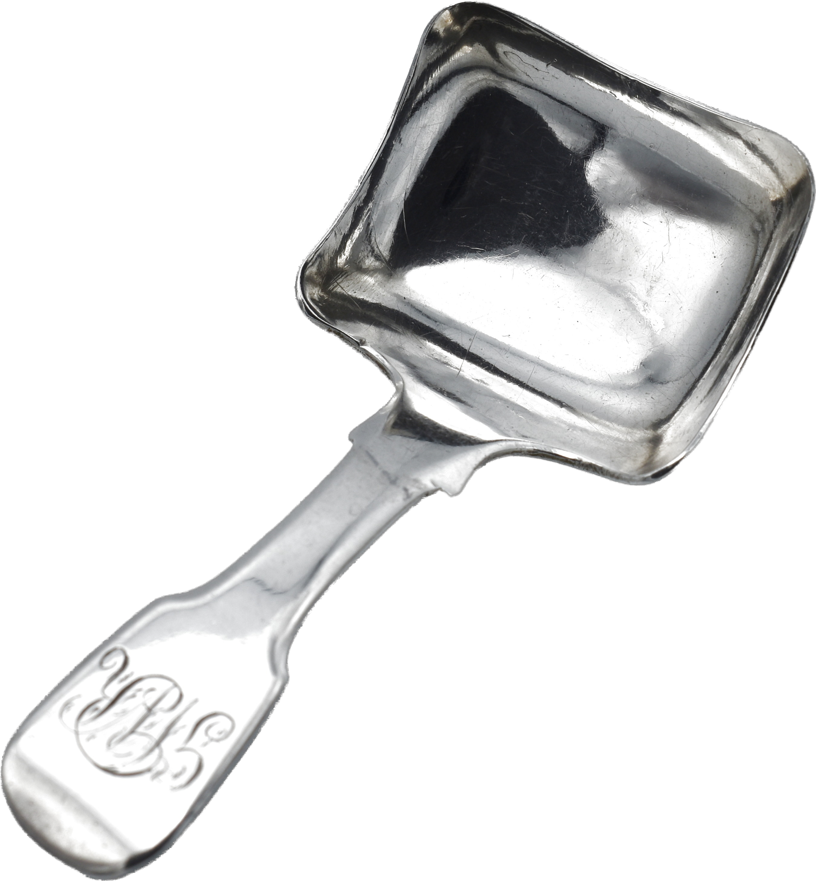Antique silver caddy spoon