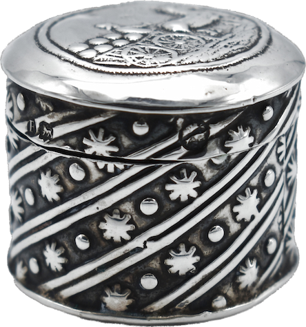 Silver Pill Box 1893