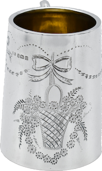 Antique Silver Mug 1904