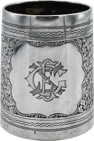 Antique Silver Tankard 1897