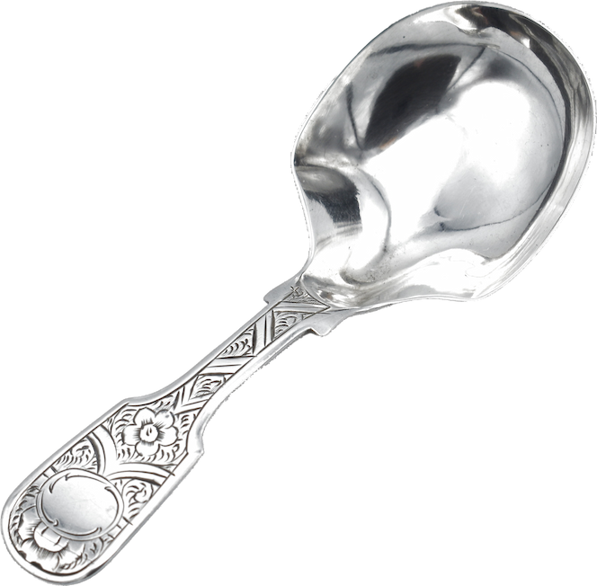 Victorian Silver Caddy Spoon