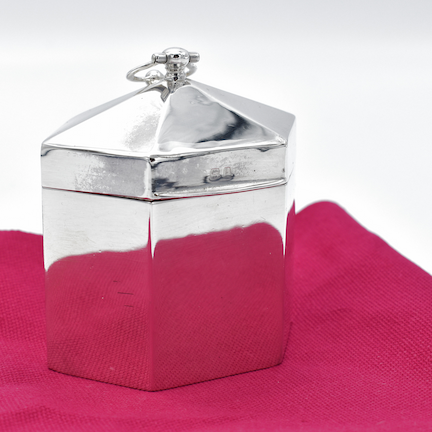 Silver Tea Caddy 1910