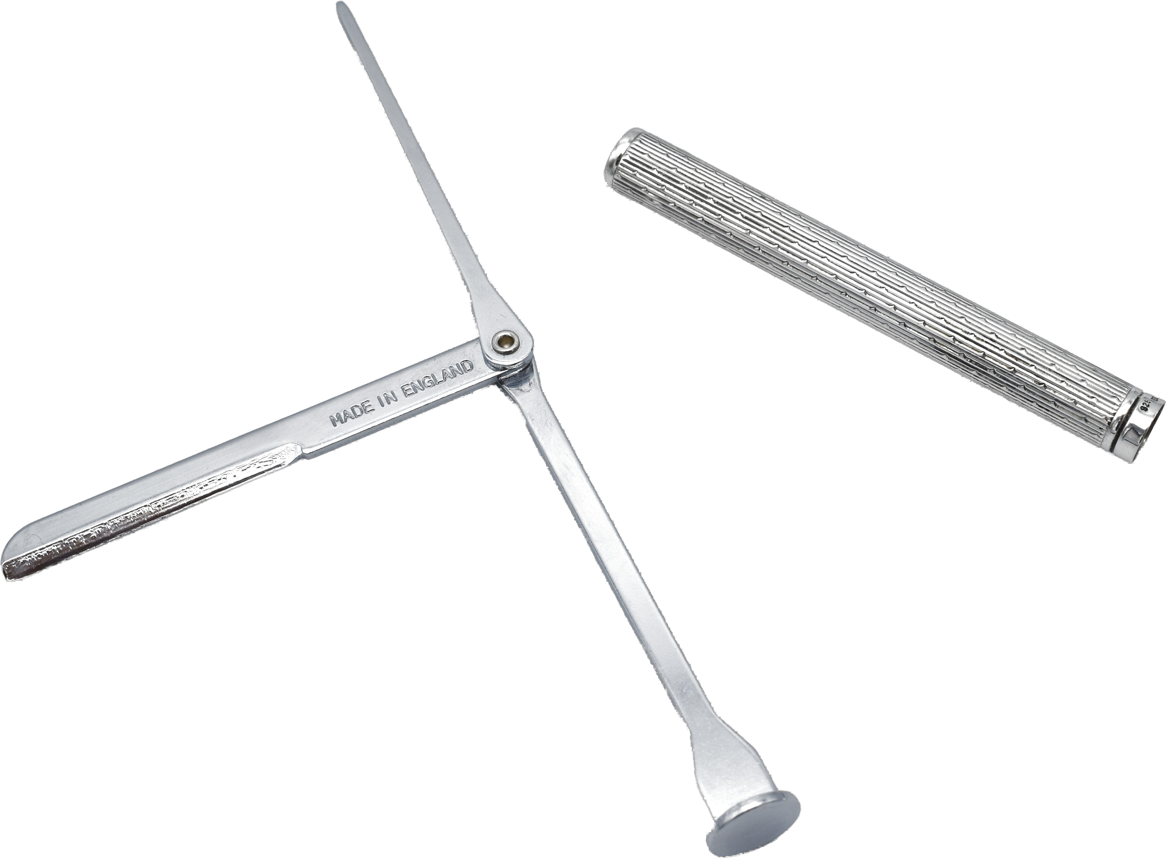 Antique silver smoking tool