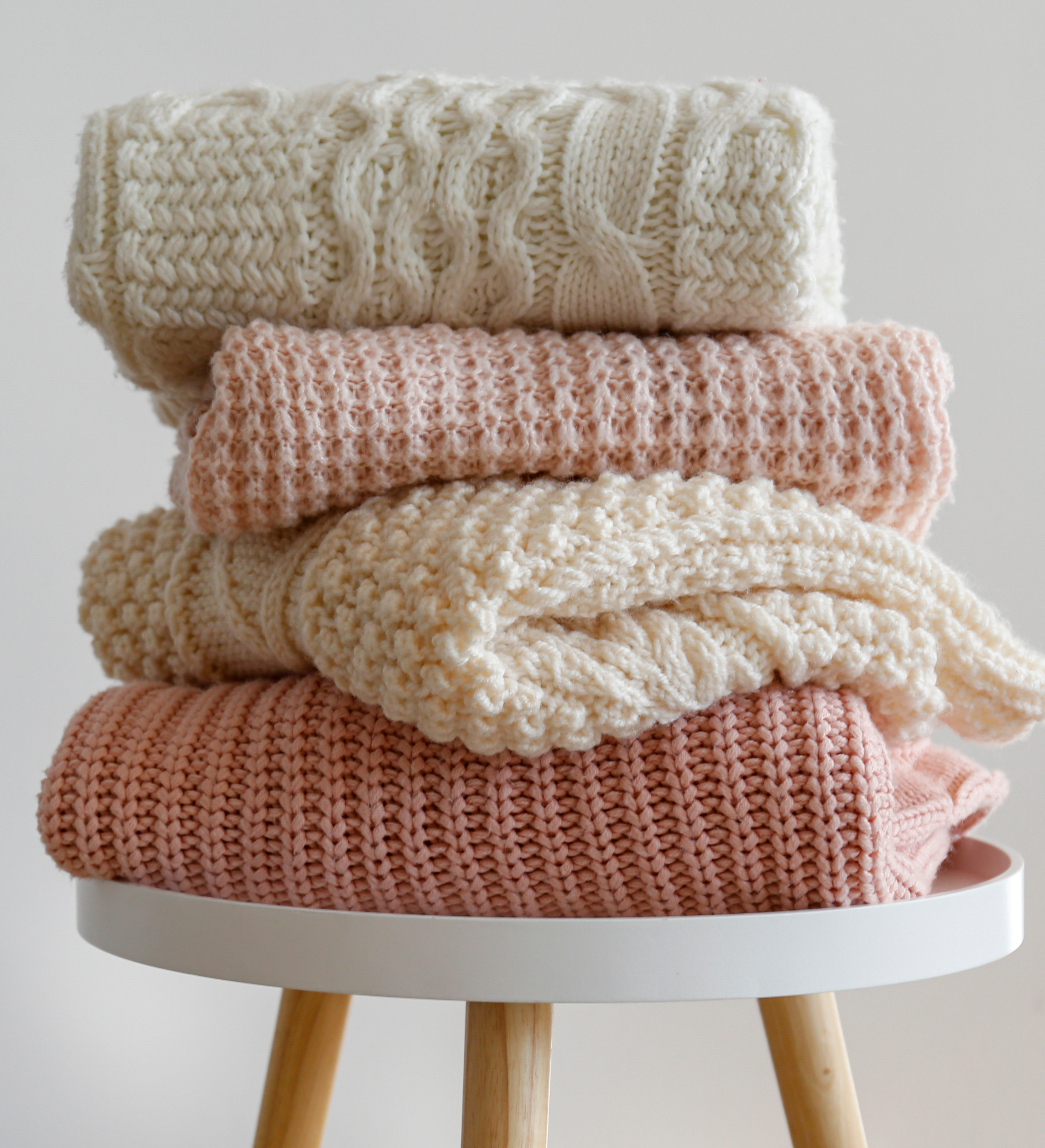 Cozy knit baby blanket