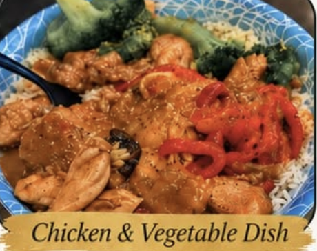 Chef Moe's chicken and vegetable dish made with CASTORS