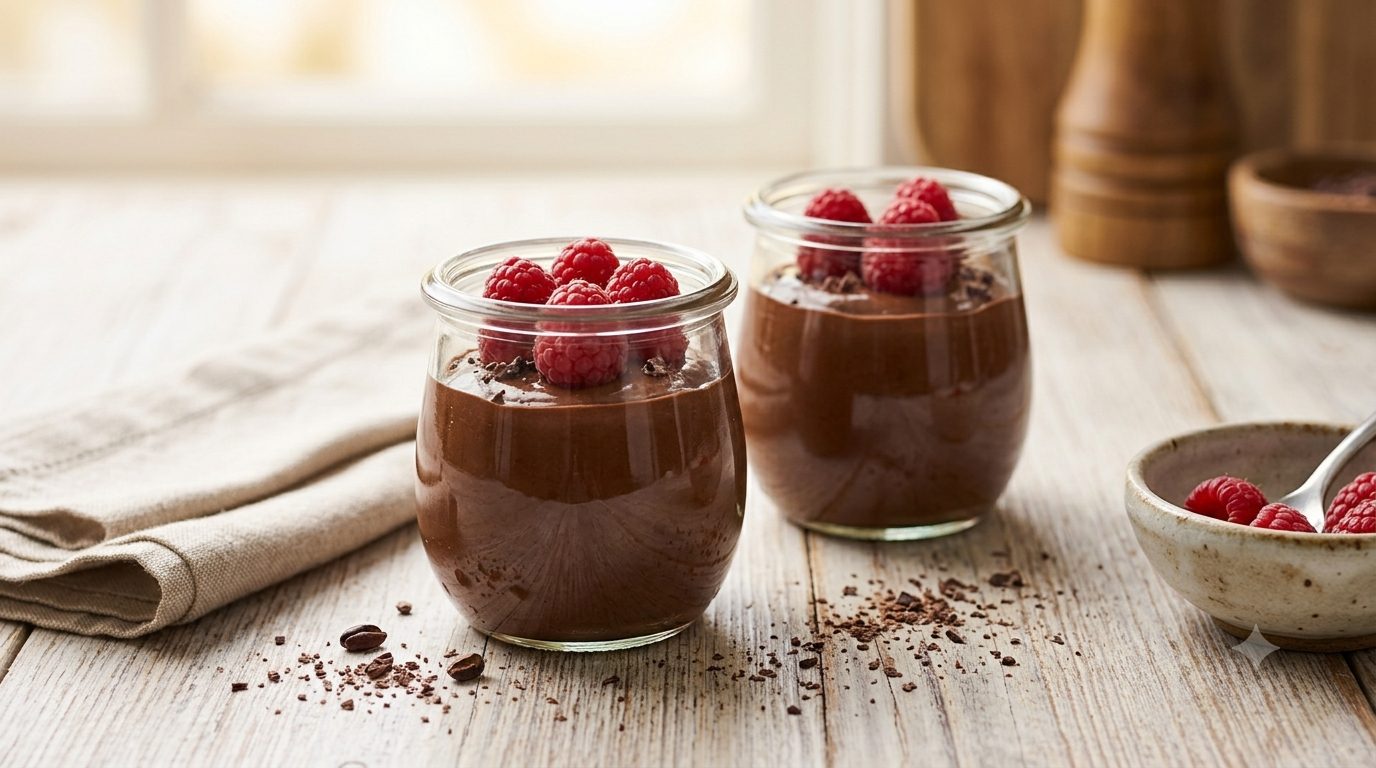 Dark chocolate avocado mousse treats recipe