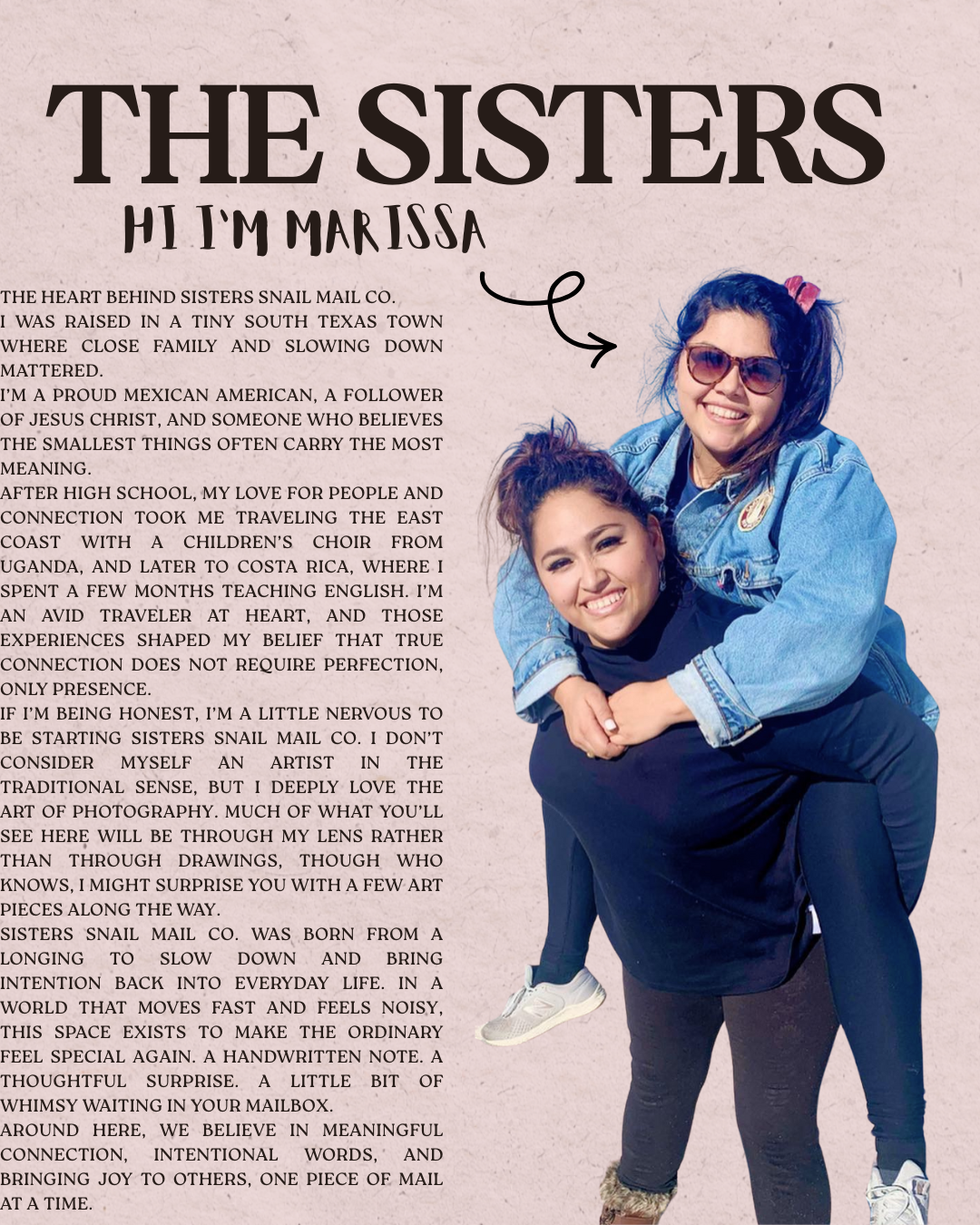 About Marissa - Sister Snail Mail Co.