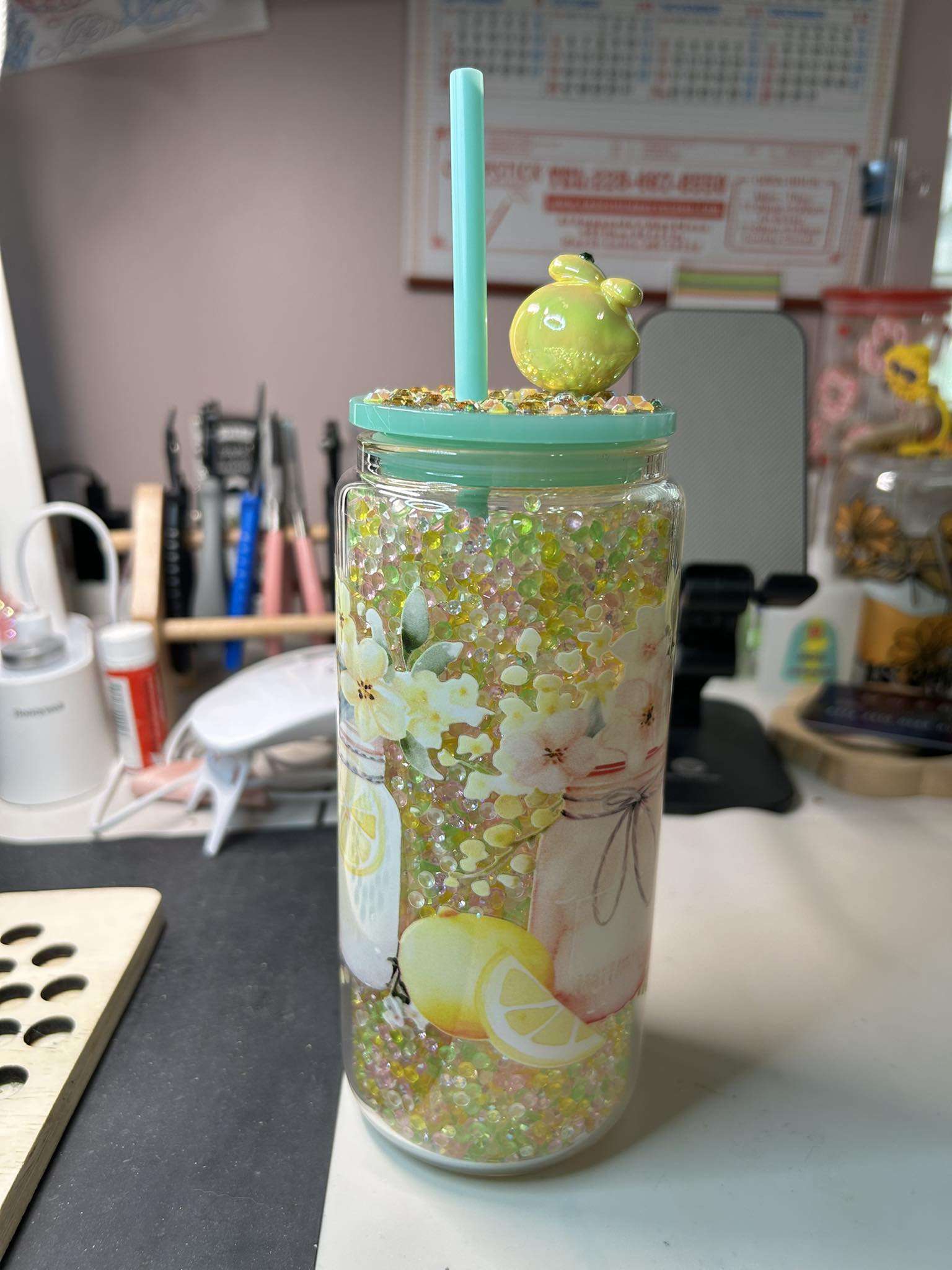 Sparkling rhinestone craft project