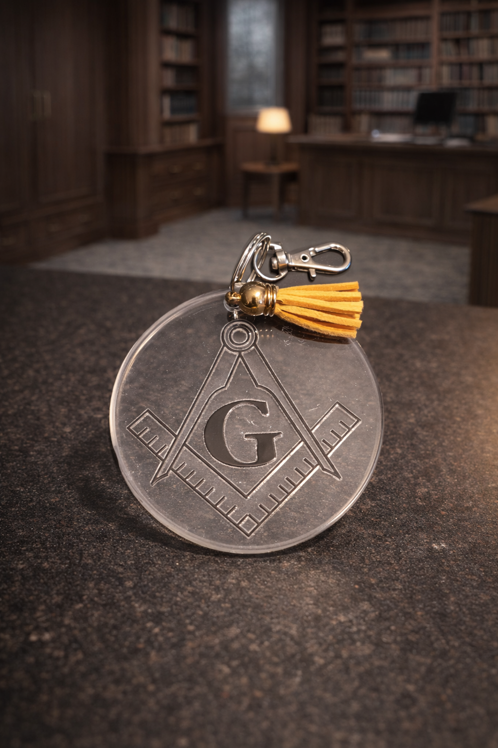 Masonic luggage tag for travel