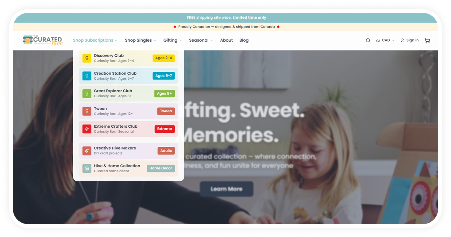 Mega-Menu Navigation With Visual Categories screenshot