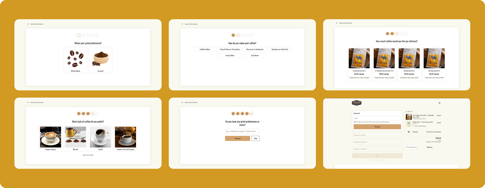 Personalized Coffee Quiz That Closes Sales screenshot