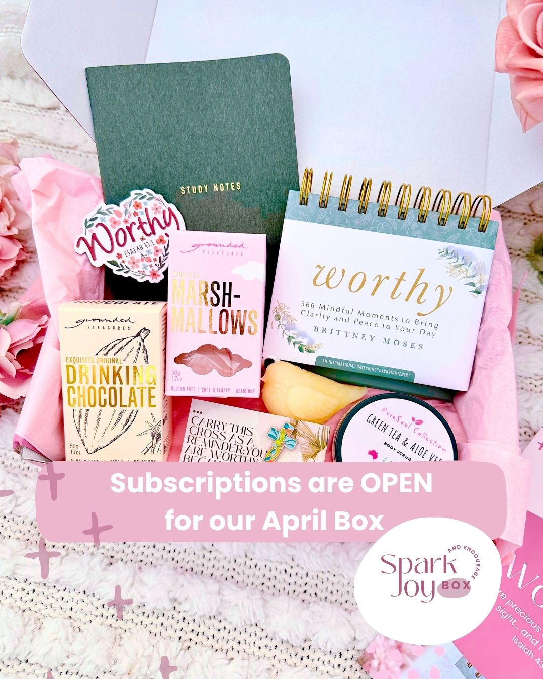 Monthly Christian subscription box featuring devotionals, Bible studies, and faith-based gifts delivered to your door in Australia