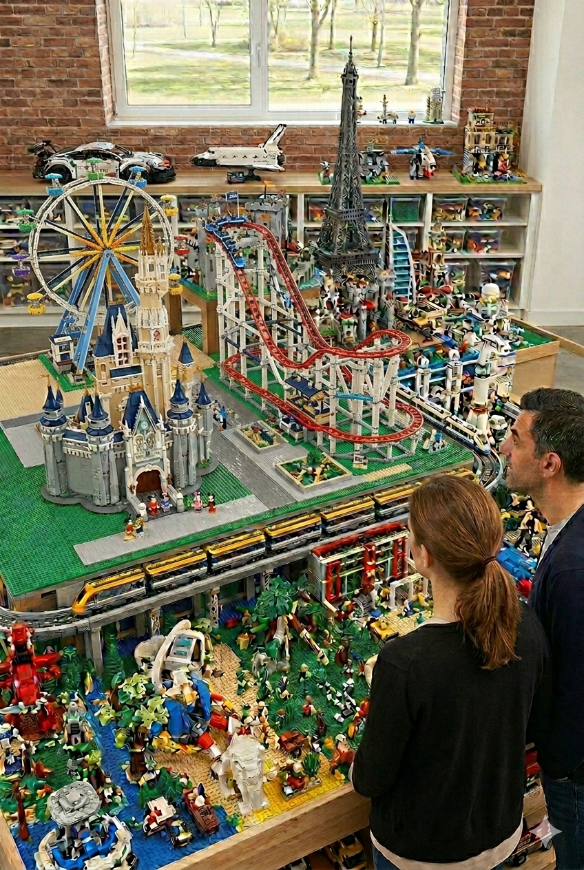 LEGO set review and queue display