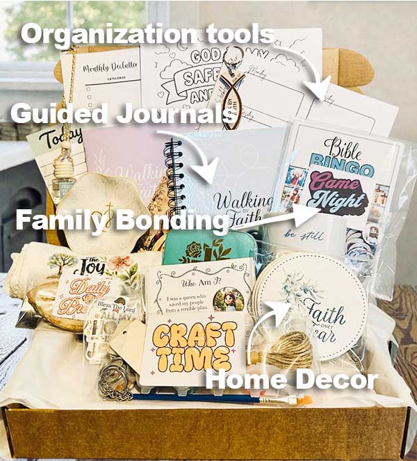 Family enjoying faith-centered activities together