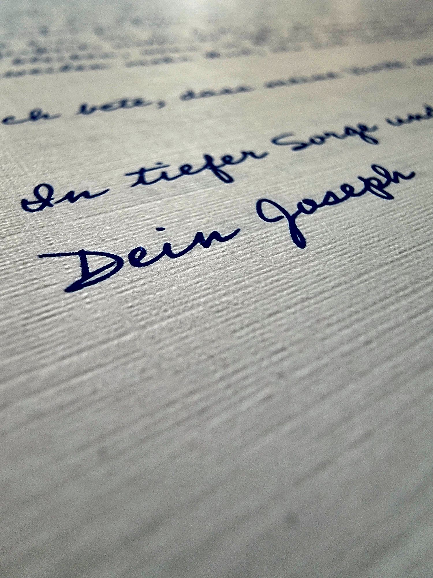 Briefpapier mit Leinenstruktur