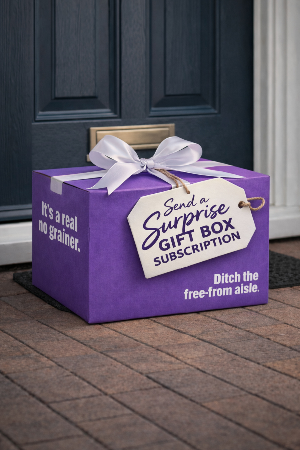 Gluten-free gift box beautifully wrapped