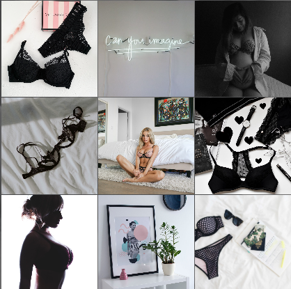 Lovely Curvy lingerie collage