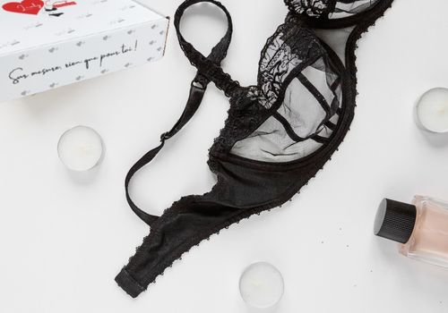 Lingerie dentelle noire élégante
