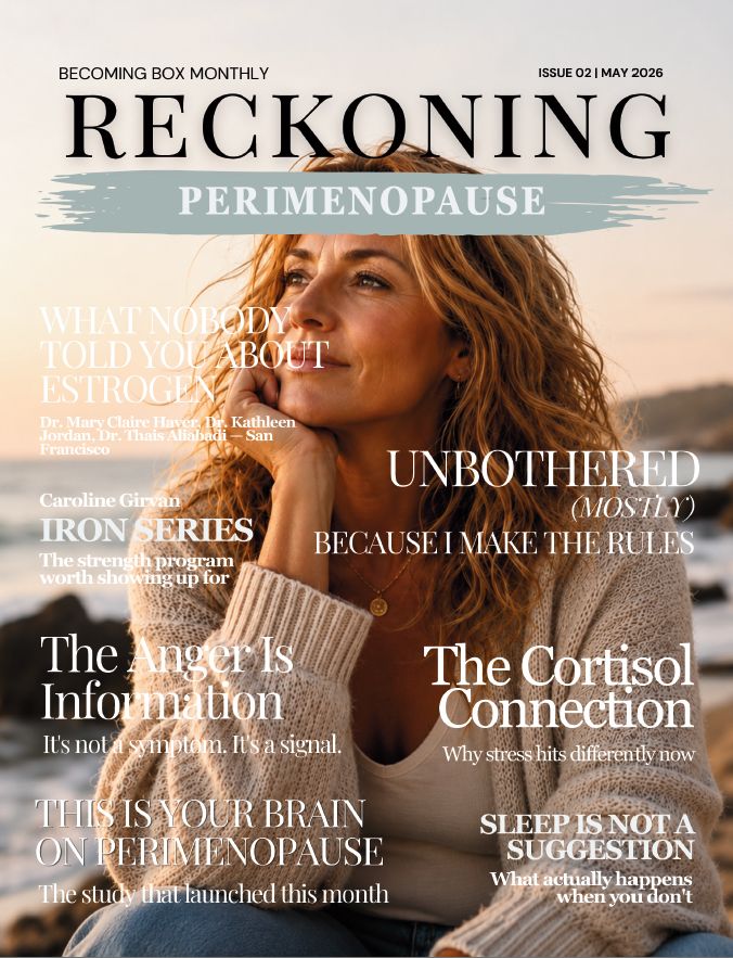 Reckoning publication cover - May 2026 issue on perimenopause