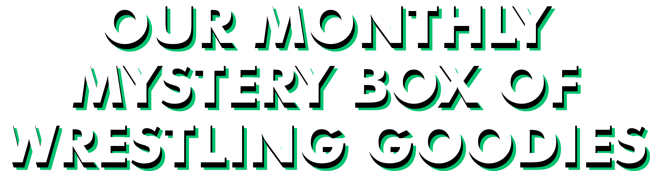 OUR MONTHLY MYSTERY BOX OF WRESTLING GOODIES