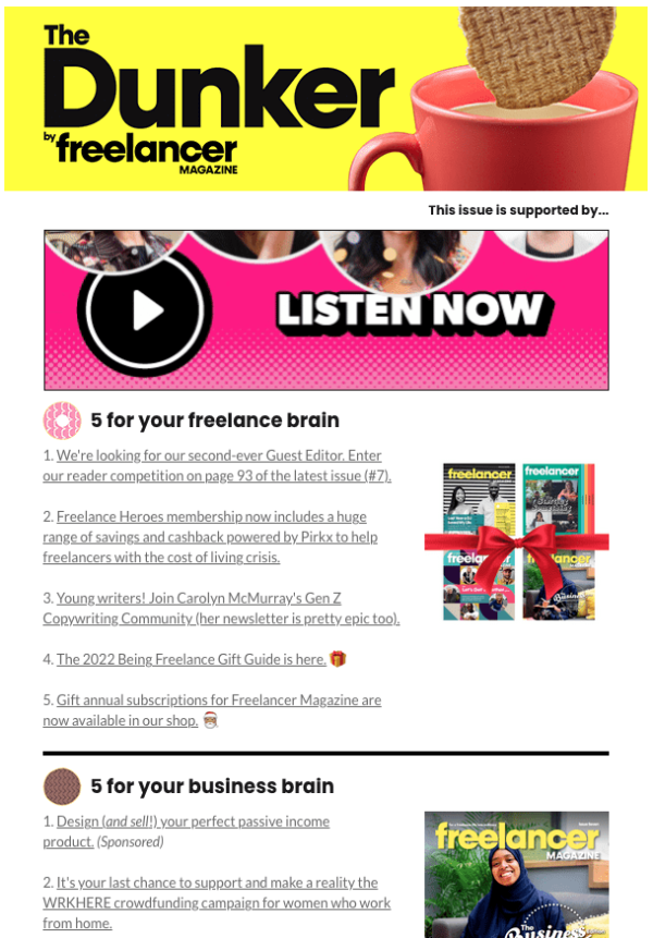 The Dunker newsletter issue 1