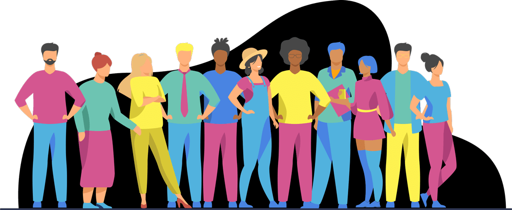 Freelancer community illustration
