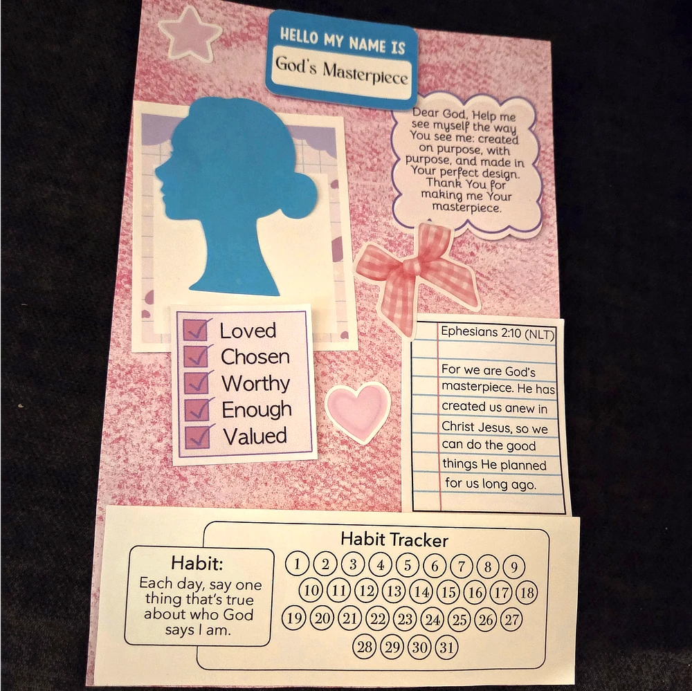 Addison with her letter